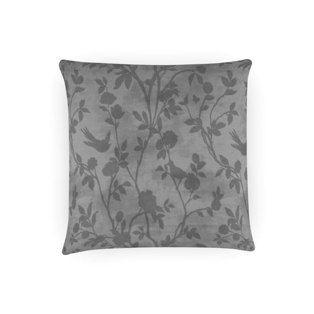 Laura Ashley Eglantine Silhouette Woven Dove Cushion