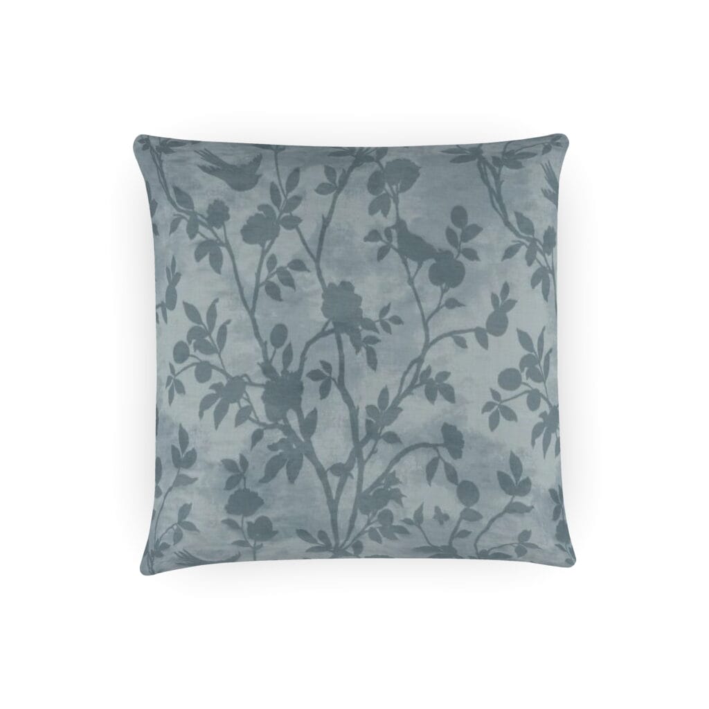 Laura Ashley Eglantine Silhouette Woven Seaspray Cushion