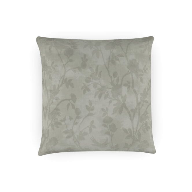 Laura Ashley Eglantine Silhouette Woven White Sands Cushion