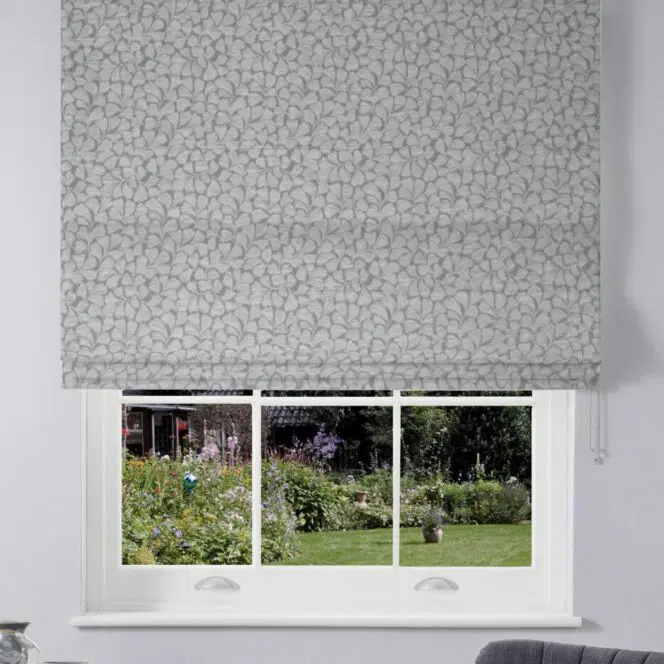 Laura Ashley Maidenhair Woven Steel Roman Blind