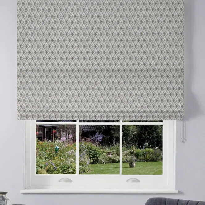 Laura Ashley Saron Silver Roman Blind