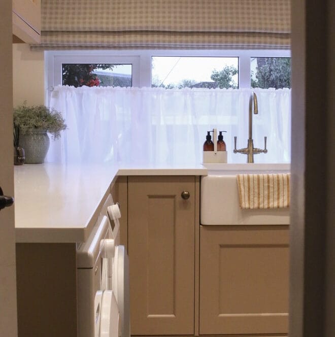 Laura Ashley Gingham Almond Roman Blind Laura Ashley Gingham Almond Roman Blind