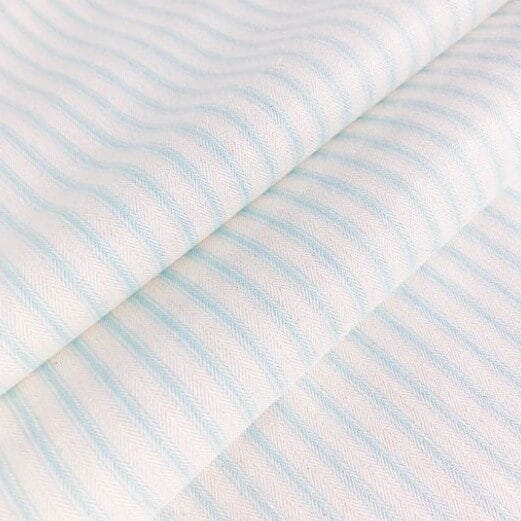 Ian Mankin Skinny Ticking Stripe Duckegg Roman Blind Ian Mankin Skinny Ticking Stripe Duckegg Roman Blind