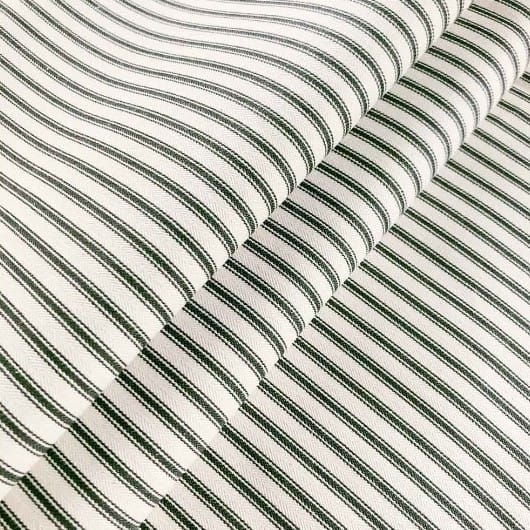 Ian Mankin Skinny Ticking Stripe 1 Smoke Fabric Ian Mankin Skinny Ticking Stripe 1 Smoke Fabric