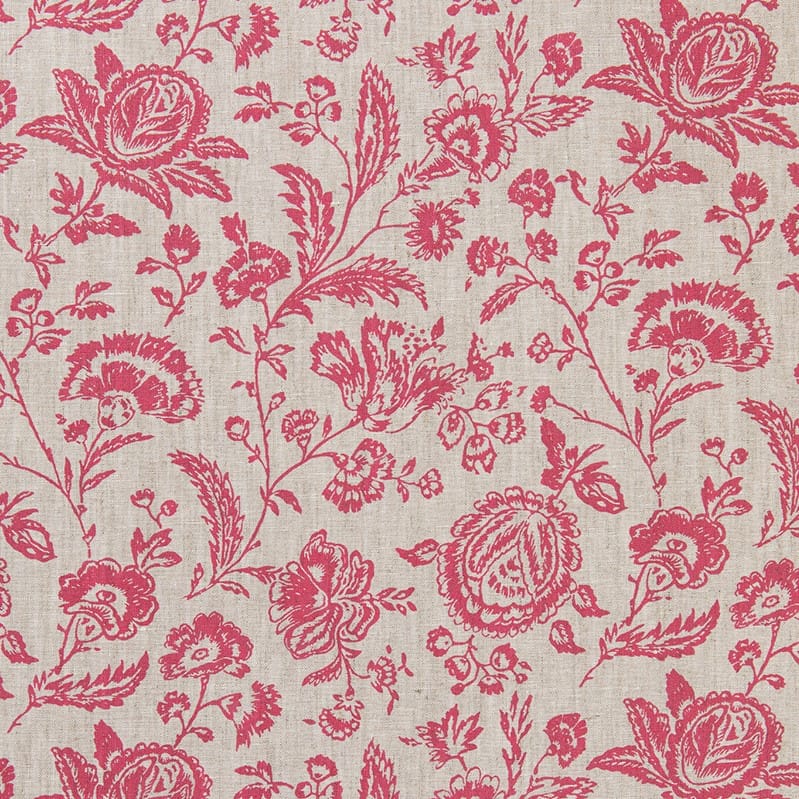 Cabbages & Roses Provence Toile Berry Red on Natural Roman Blind Cabbages & Roses Provence Toile Berry Red on Natural Roman Blind