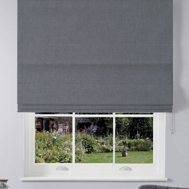Sahara French Blue Roman Blind