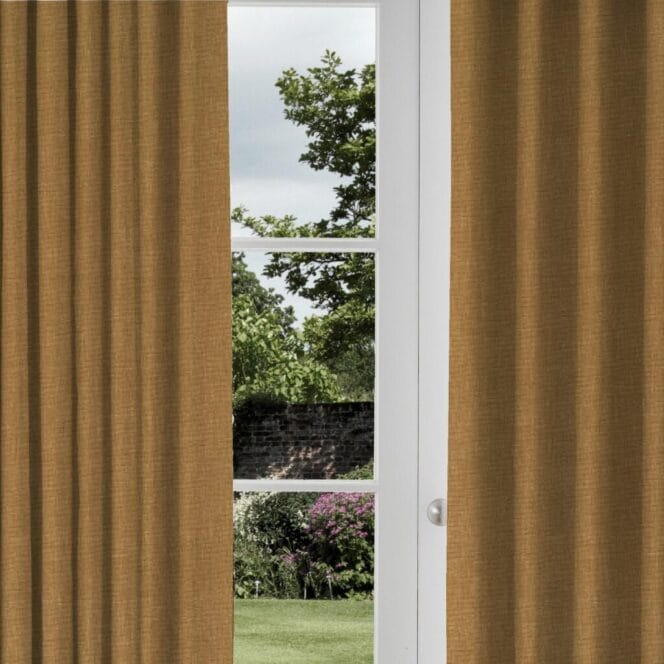 Kirkby Design Sahara 3 Golden Ochre Curtain