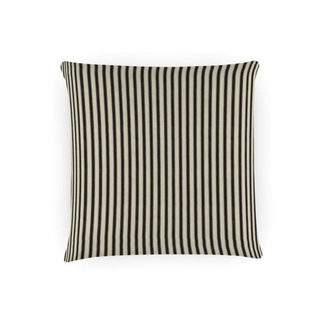 Ian Mankin Ticking Stripe Grey Cushion Sewing House