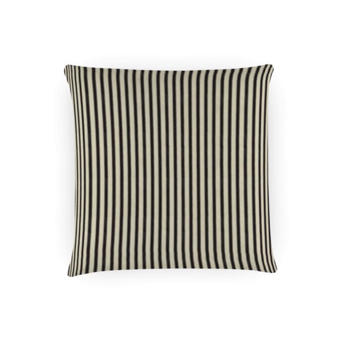 Ian Mankin Ticking Stripe Black Cushion