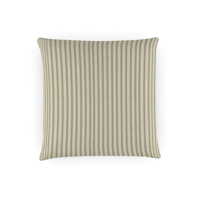 Ian Mankin Ticking Stripe Grey Cushion