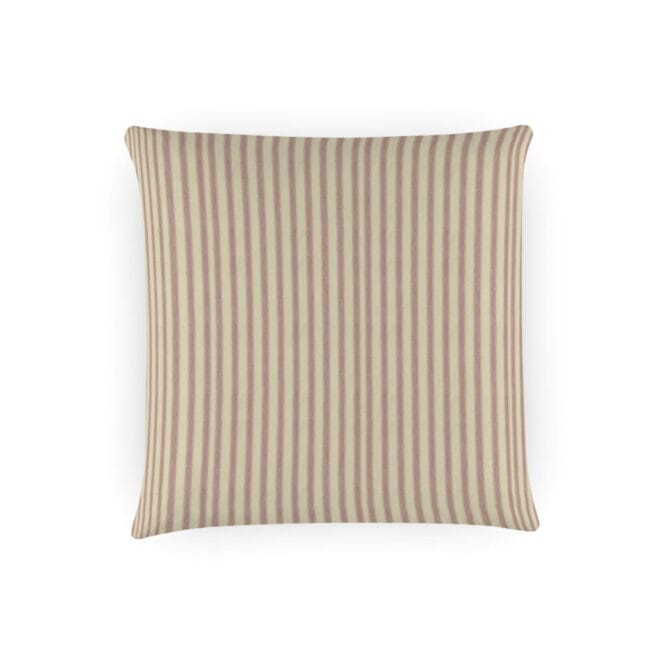 Ian Mankin Ticking Stripe Pink Cushion