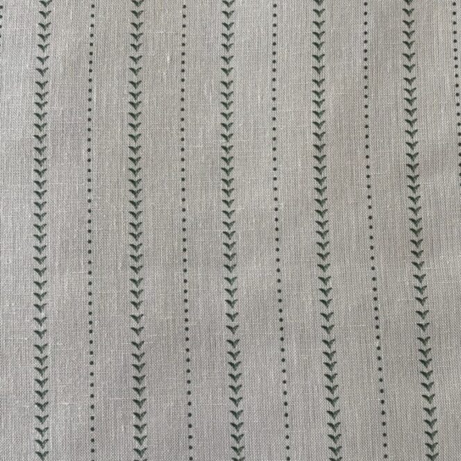 Peony and Sage Napoli Stripe Just Green Fabric