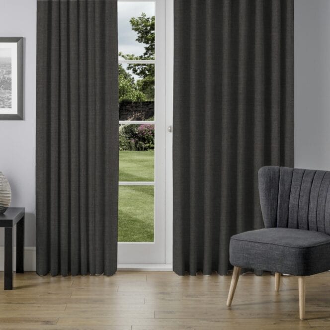 Rustic Charcoal Curtains