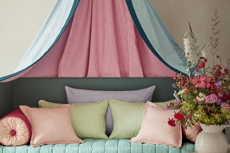 Designer Spotlight: Ian Mankin Ticking Stripe Curtains, Blinds & Cushions