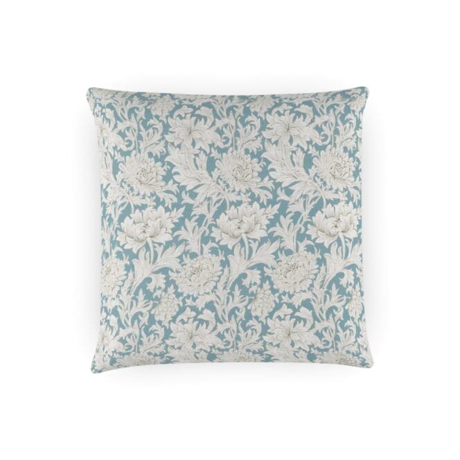Morris & Co Chrysanthemum Toile Cochineal Slate Cushion