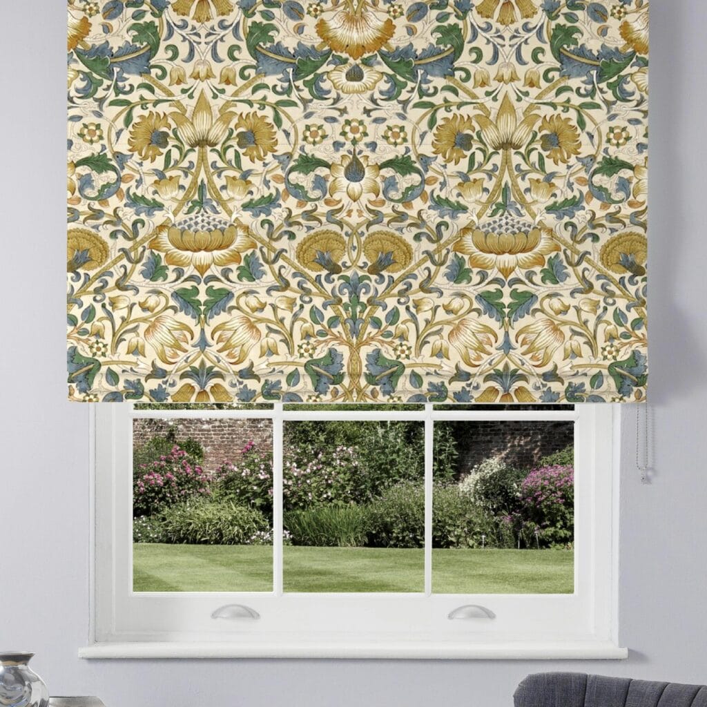 Morris & Co Lodden Manilla Bayleaf Roman Blind Morris & Co Lodden Manilla Bayleaf Roman Blind