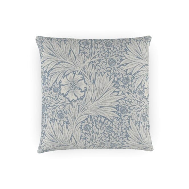 Morris & Co Marigold Blue Ivory Cushion