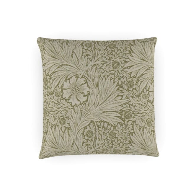 Morris & Co Marigold Olive Linen Cushion Morris & Co Marigold Olive Linen Cushion