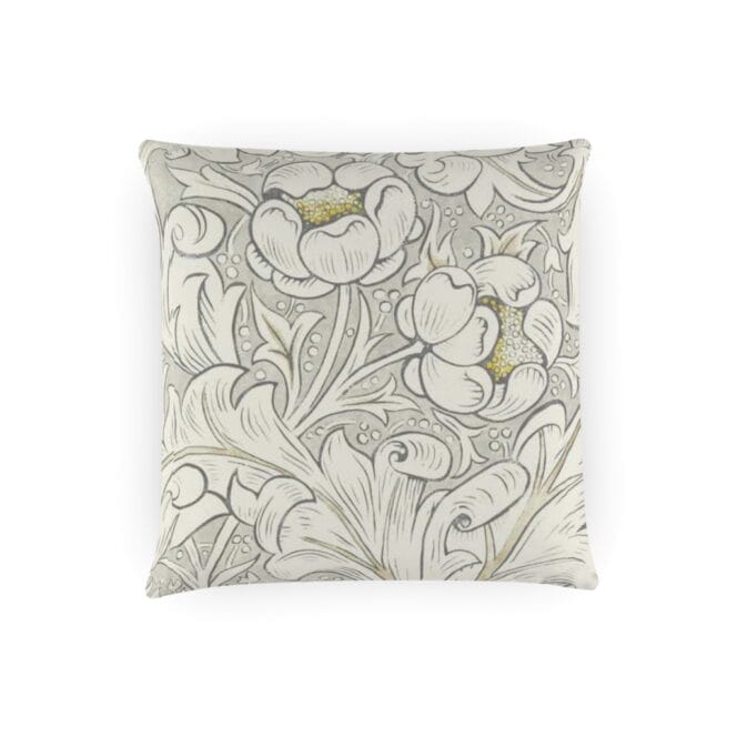 Morris & Co Pure Bachelors Button Horned Poppy Grey Cushion
