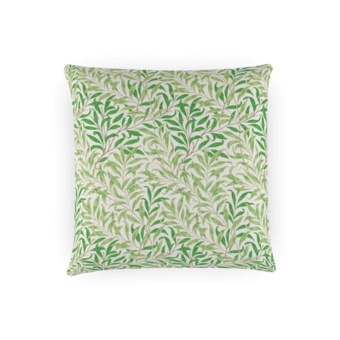 Morris & Co Willow Boughs Leaf Green Cushion