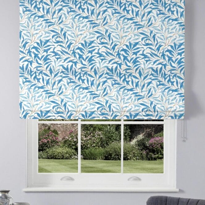 Morris & Co Willow Boughs Woad Roman Blind