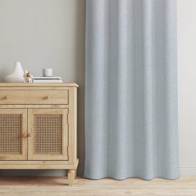 soft blue made to measure curtains