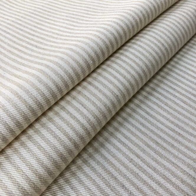 Ian Mankin Candy Stripe Cream Roman Blind