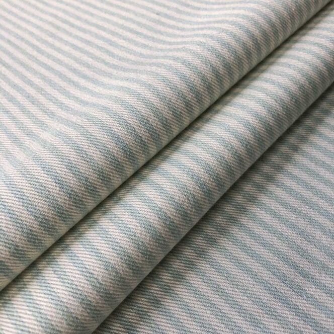 Ian Mankin Candy Stripe Mint Roman Blind