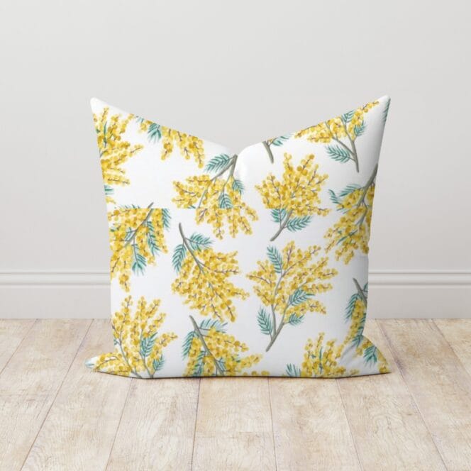 Cath Kidston Mimosa FLower Citrine Cushions