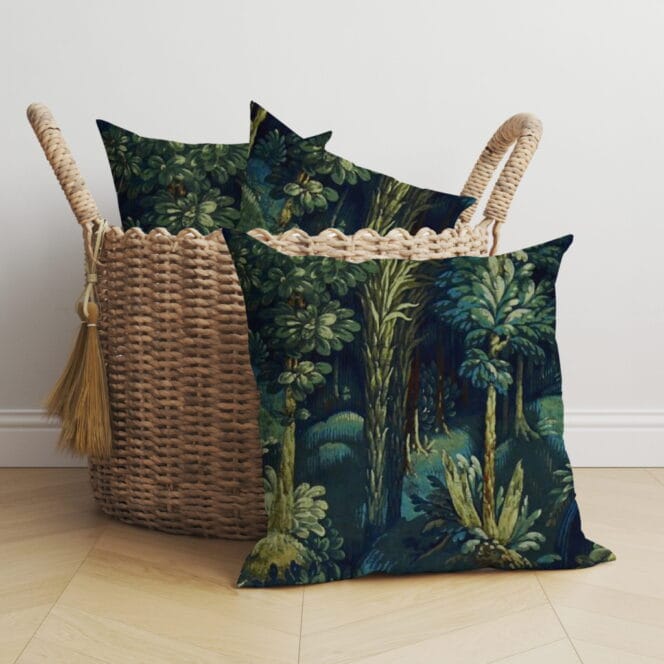 Forbidden Forest Saphire Cushions