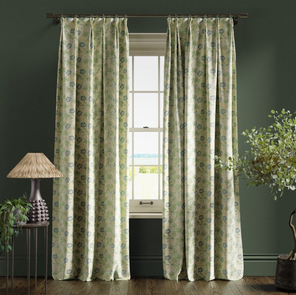 Mallow Apple Linen Curtain