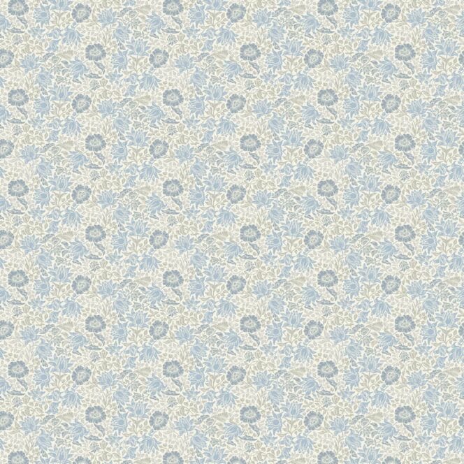 Mini Mallow Denim Ivory Fabric