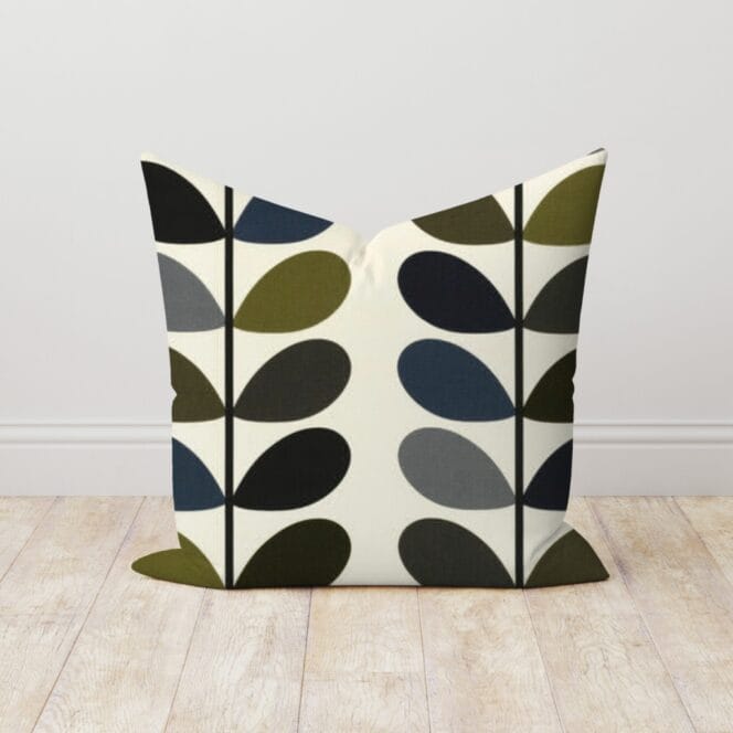 Orla Kiely Mult Stem Moss cushions