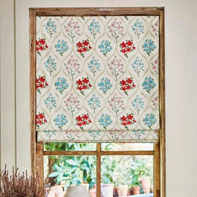 Tetbury Poppy Roman Blind