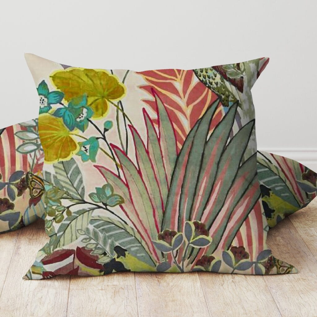 Hidden Paradise Pastel Cushion Hidden Paradise Pastel Cushion
