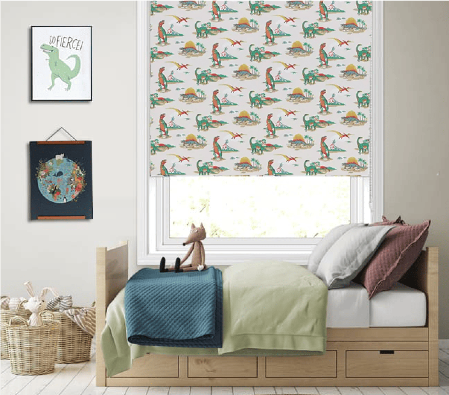 Cath Kidston Dino Roman Blind