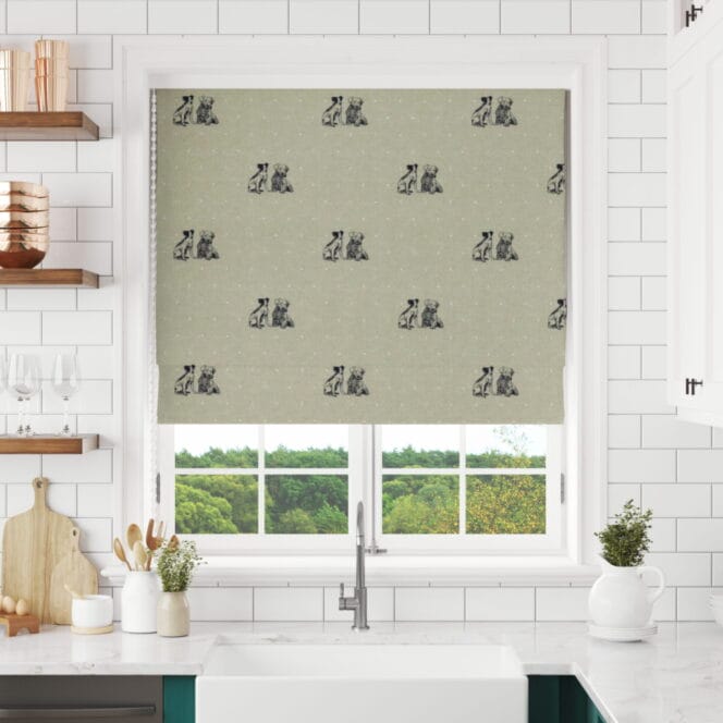 Emily Bond Millie Indigo Roman Blind
