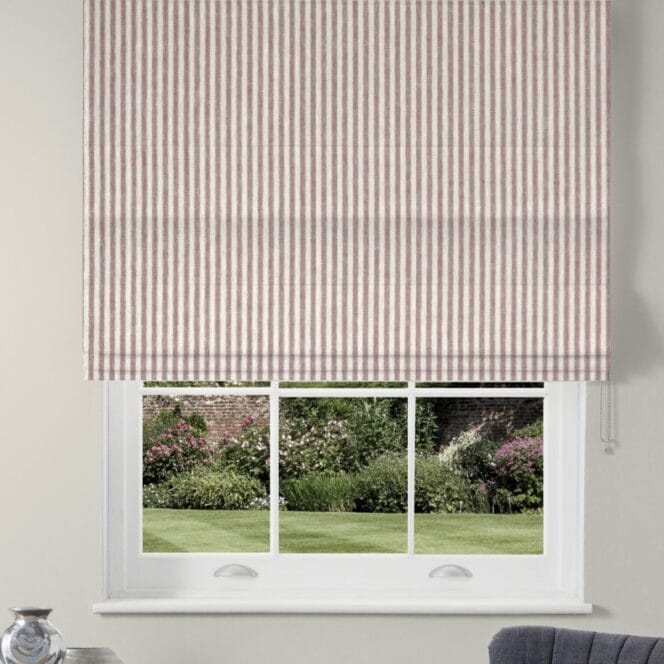 Emily Bond Oscar Raspberry Roman Blind