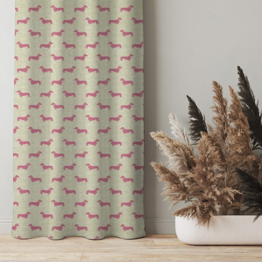 Emily Bond Peggy Raspberry Curtains Emily Bond Peggy Raspberry Curtains