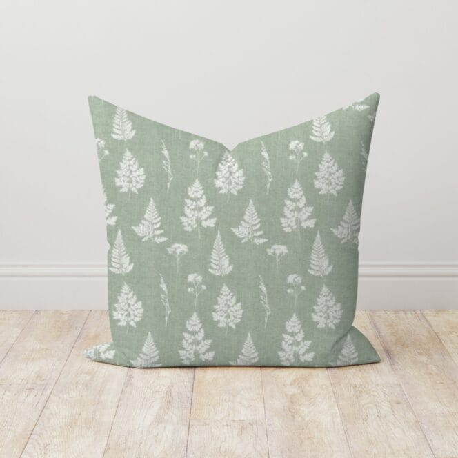 Emily Bond Tynesfield Sage Cushion