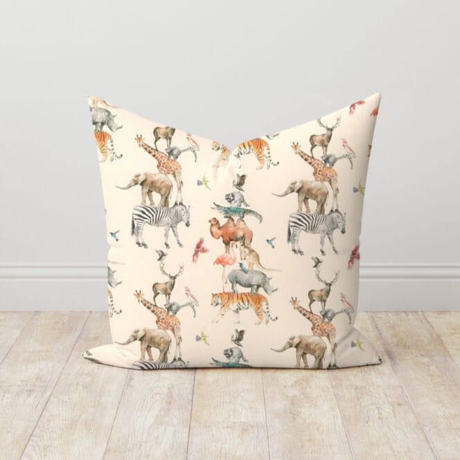 Animal Kingdom Rainbow Cushion Animal Kingdom Rainbow Cushion