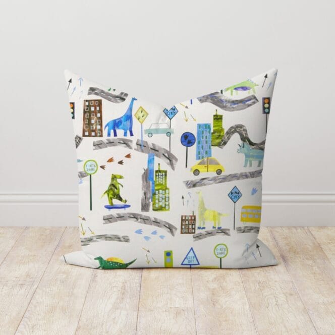 Dino City Reef Cushion