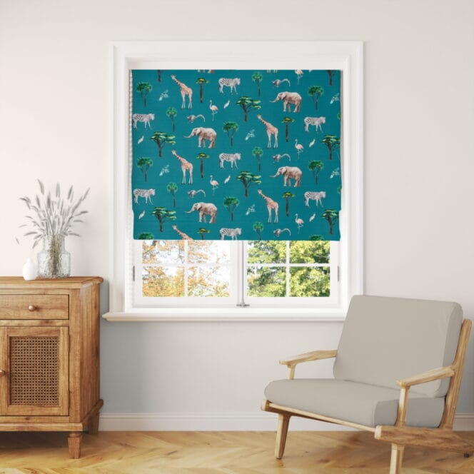 On Safari Reef Roman Blind