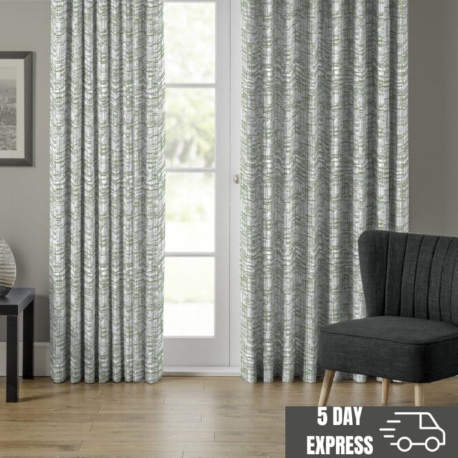 Express green made to measure curtains