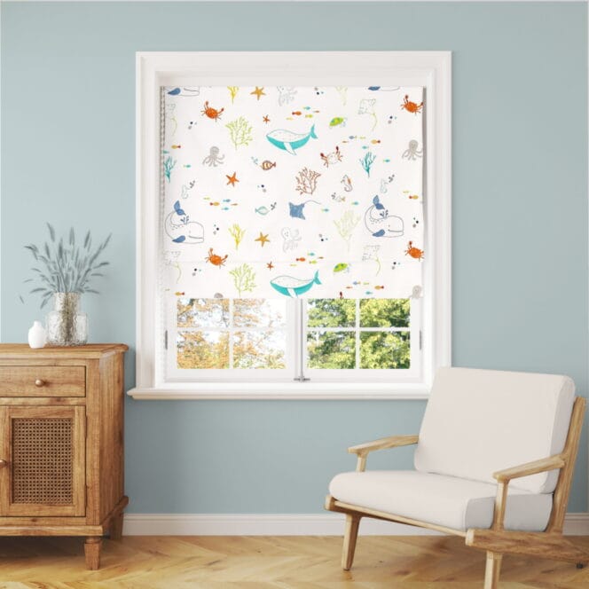 Splash Jungle Roman Blind