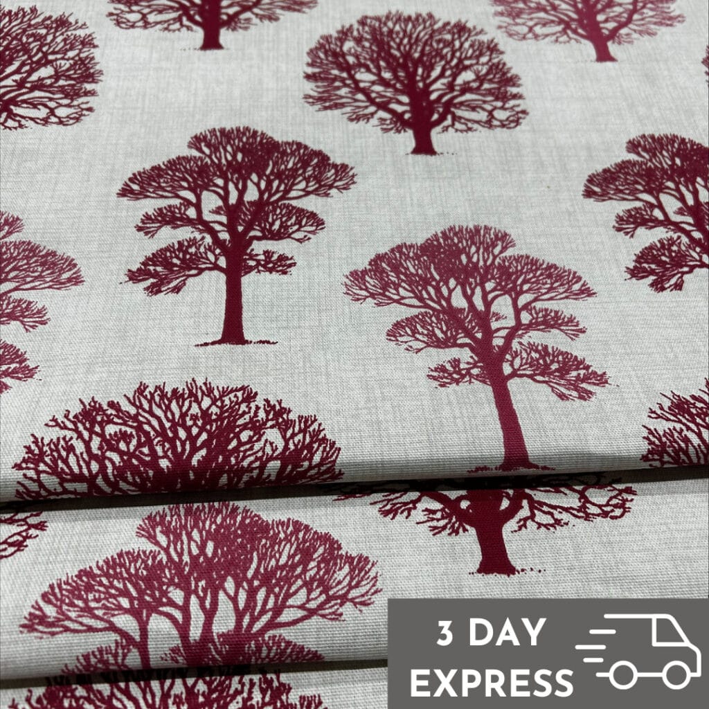 Autumn Trees Red Roman Blind Autumn Trees Red Roman Blind