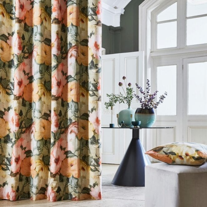 Amelia Papaya Curtains