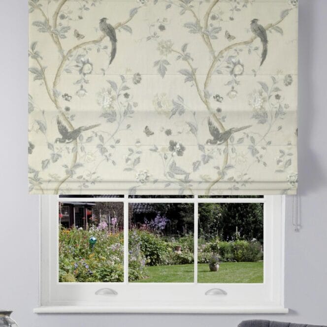 Laura Ashley Summer Palace Dove Grey Roman Blind