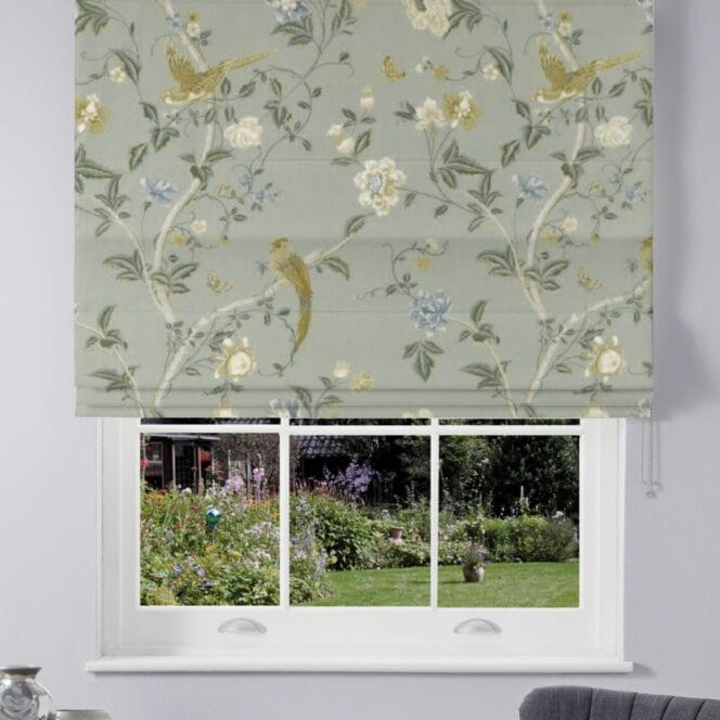 Laura Ashley Summer Palace Jade Green Roman Blind