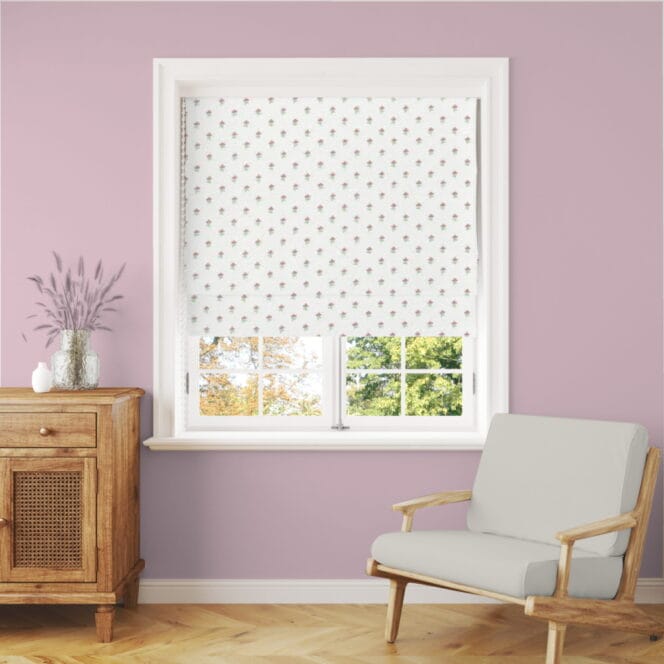 Laura Ashley Woodviolet Peony Pink Roman Blind